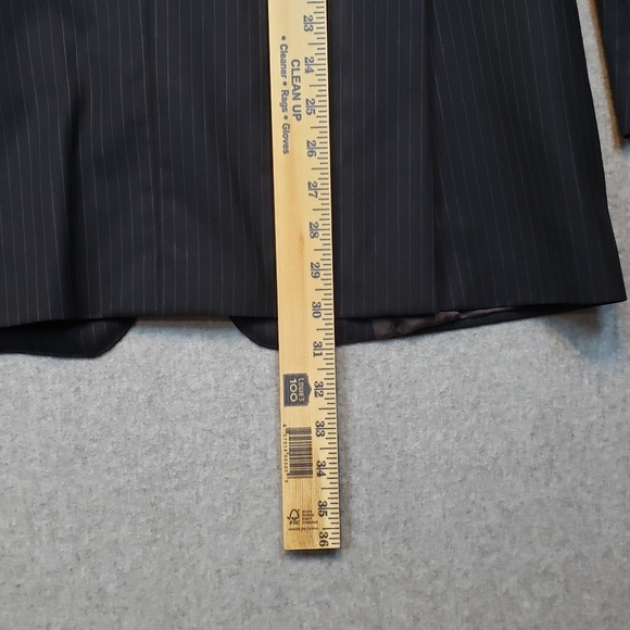 Brooks Brothers 1818 Regent Saxxon Wool 2 Pc Suit Navy Blue Pinstripe 42R 36x28 - Picture 6 of 16